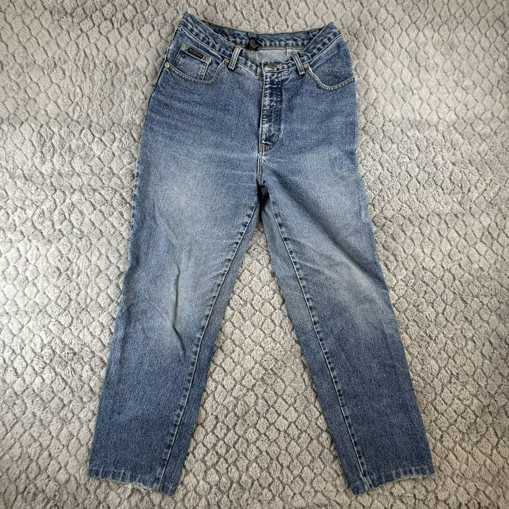 NY & Co Jeans VTG Blue High-Waisted‎ Jeans Size 8 Tall Classic Straight 90's Y2K